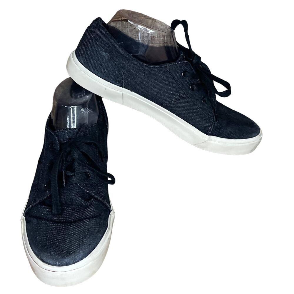 Madden Adison Dark Blue Denim Lace Up Sneakers Shoes Size 7.5